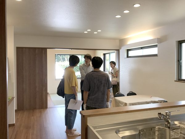 8月6日 枚方市 「認定長期優良住宅」・子どもがのびのび育つ家完成見学会の様子