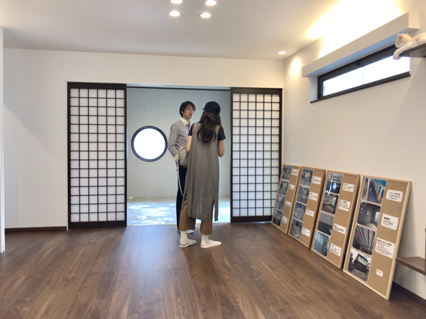 10月1日 八幡市 ペットと暮らせる収納上手な家 完成見学会 相談会も同時開催の様子