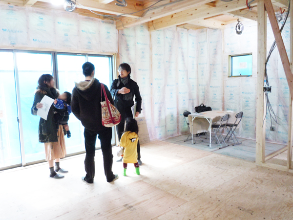 2月25日 久世郡 安心して暮らせる住宅 見学会&相談会の様子